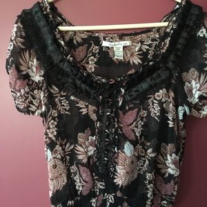 Flower dress shirt
